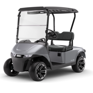 "Modern dashboard of the New EZGO Valor, showcasing user-friendly controls and displays."