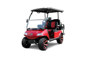 "plamenco-red classic 4 golf cart"