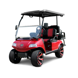 "plamenco-red classic 4 golf cart"